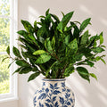 Pack of 6 x 90cm Artificial Ficus Foliage Stem styled in a room