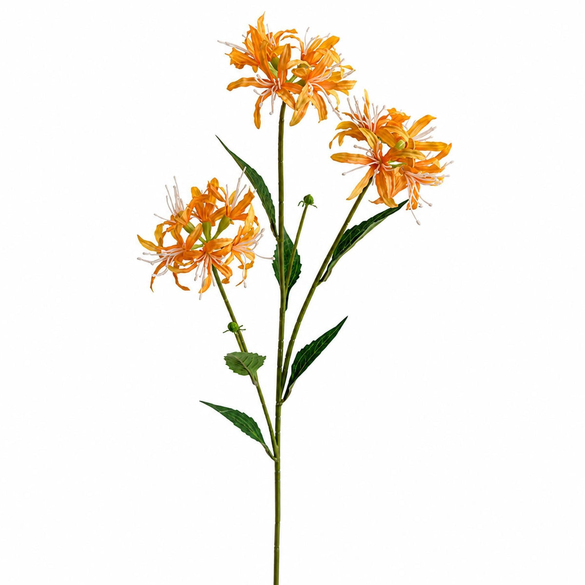 Pack of 6 x 72cm Artificial Yellow Spider Lily Stems