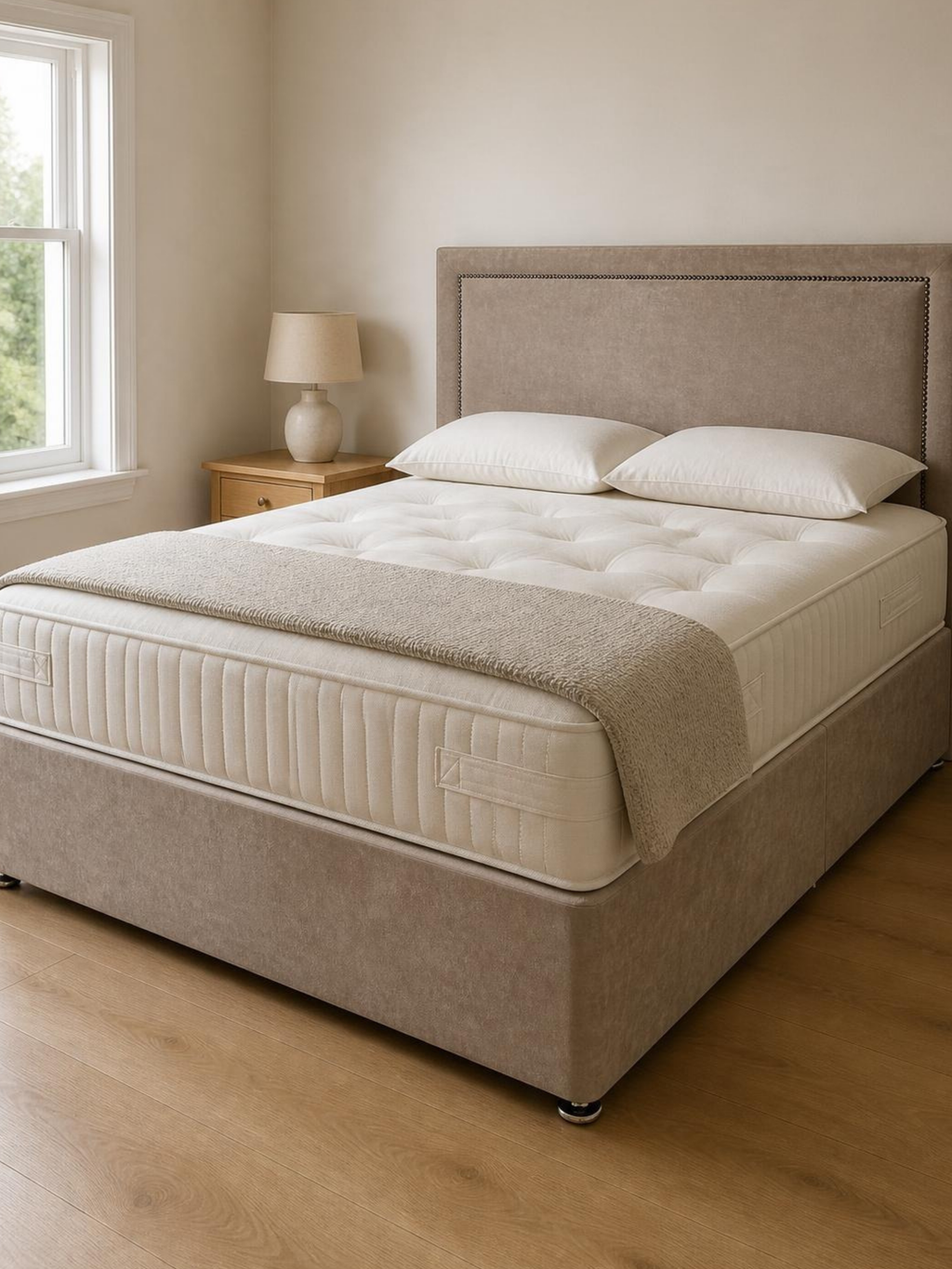 Garscadden 3400 Divan Set – in a bedroom