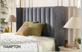 Hampton Winged Floor Standing Headboard