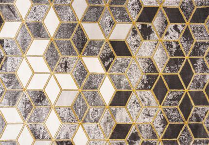 Rug DK Grey & Gold 02071A