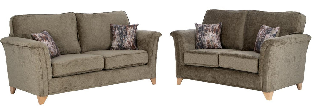 Julia 3 seater and 2 seater sofa in Crush Sage