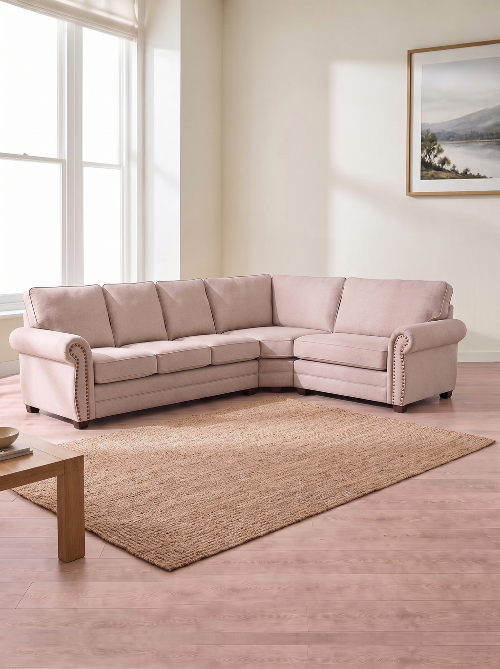 Julia 3 Corner 1 Sofa – in a living room
