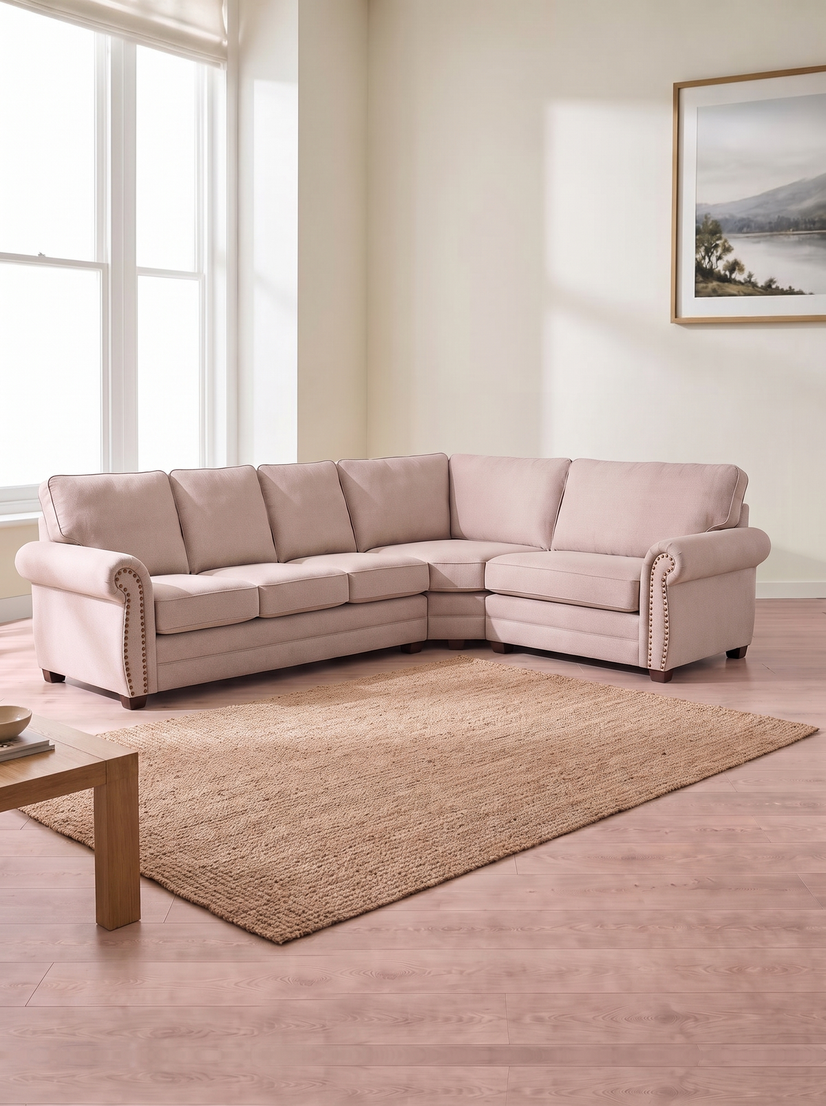 Julia 3 Corner 1 Sofa – in a living room
