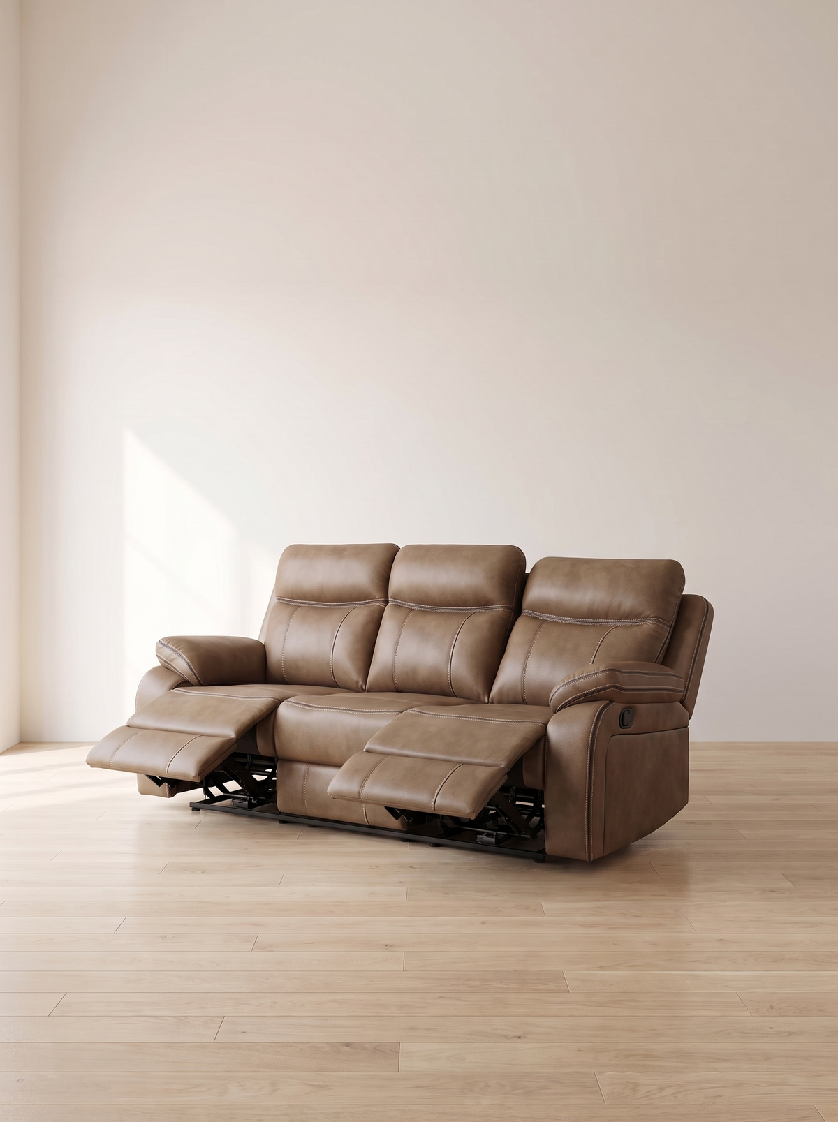 Kendal Recliner Suite – fully reclined with footrest raised