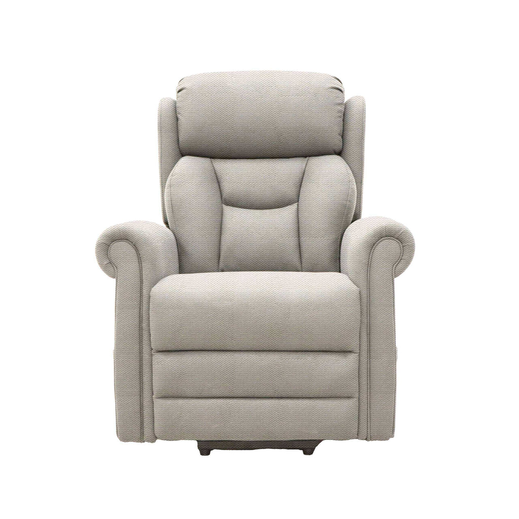 Dallux Nevis riser recliner chair in Cream, front view
