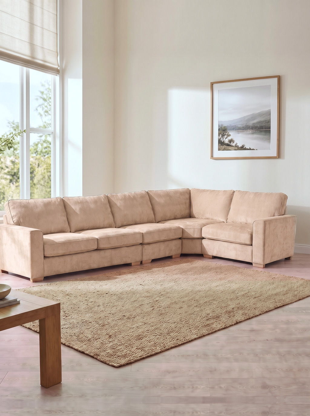 Ludlow 3 Corner 1 Sofa – in a living room