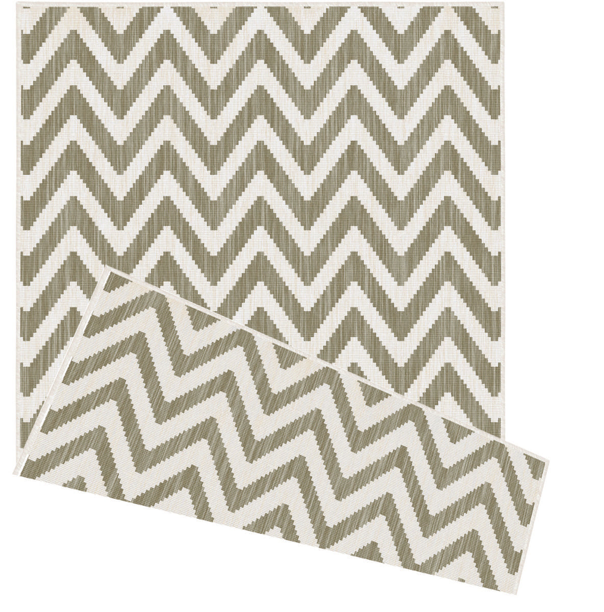 Duo Weave Chevron Natural Rug