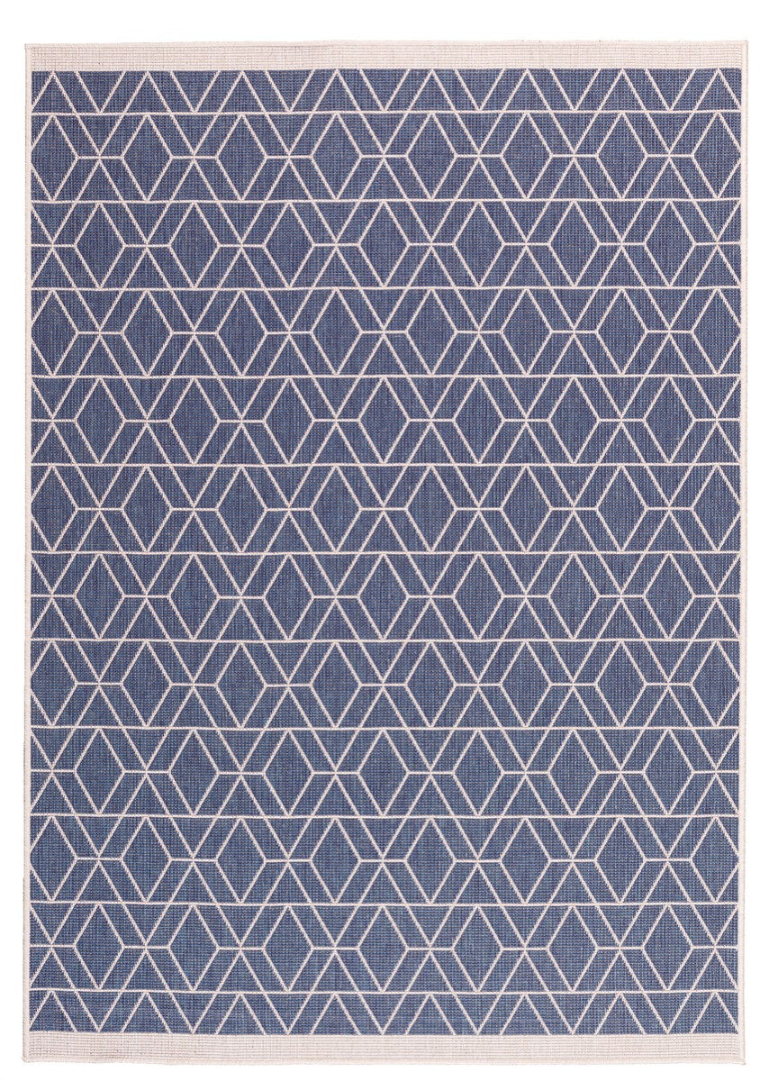 Duo Weave Diamonds Ocean Rug