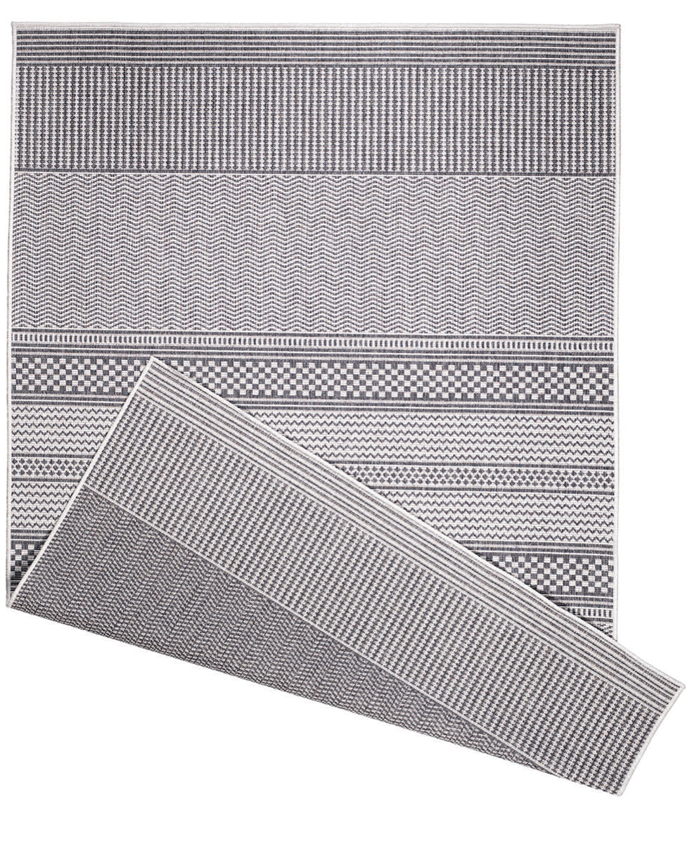 Duo Weave Fine Weave Grey Rug