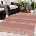 Duo Weave Fine Weave Rust Rug