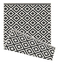 Duo Weave Modern Geo Black Rug