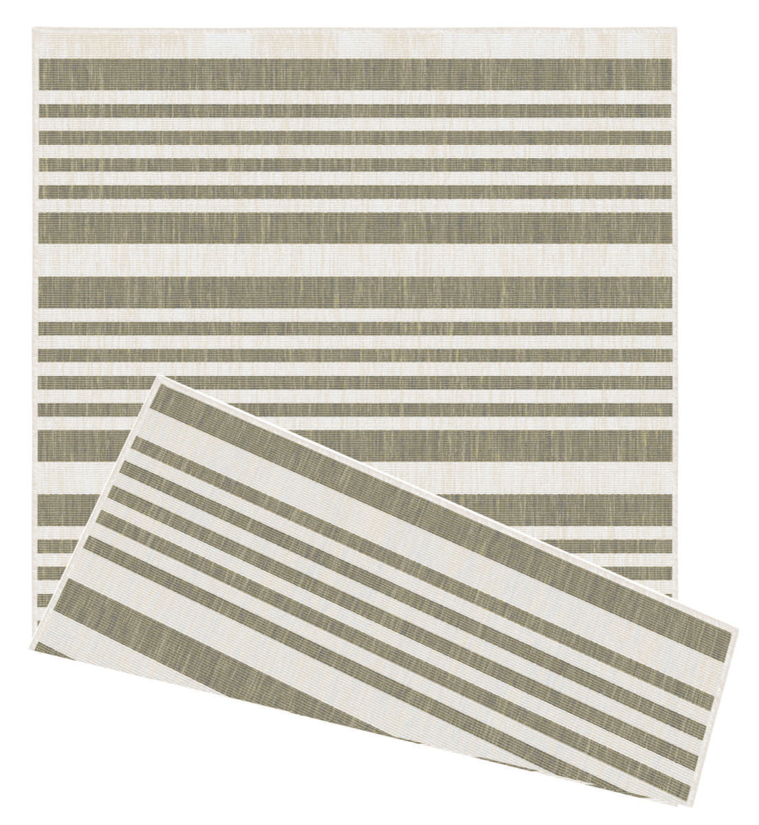 Duo Weave Modern Stripes Natural Rug