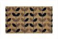 Gainsborough Black/Brown Leaf Doormat