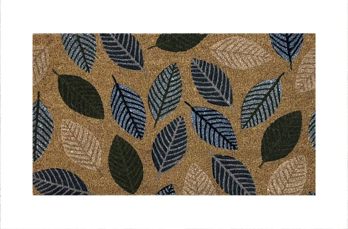Gainsborough Blue Leaf Doormat