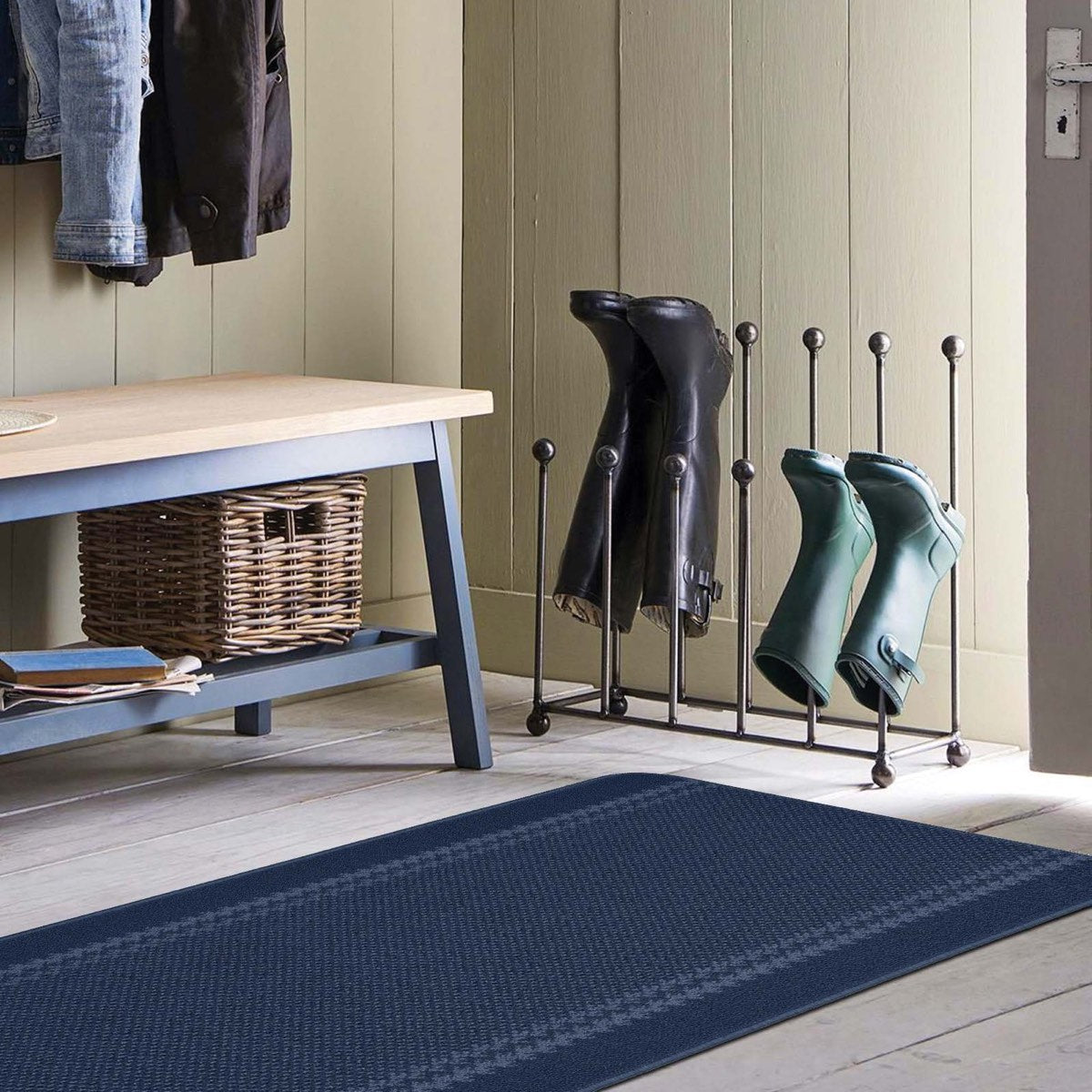 Kilkis Blue Washable Mat