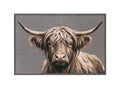 Knightsbridge Highland Cow Brown Doormat