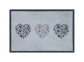 Knightsbridge Pawprint Hearts Doormat