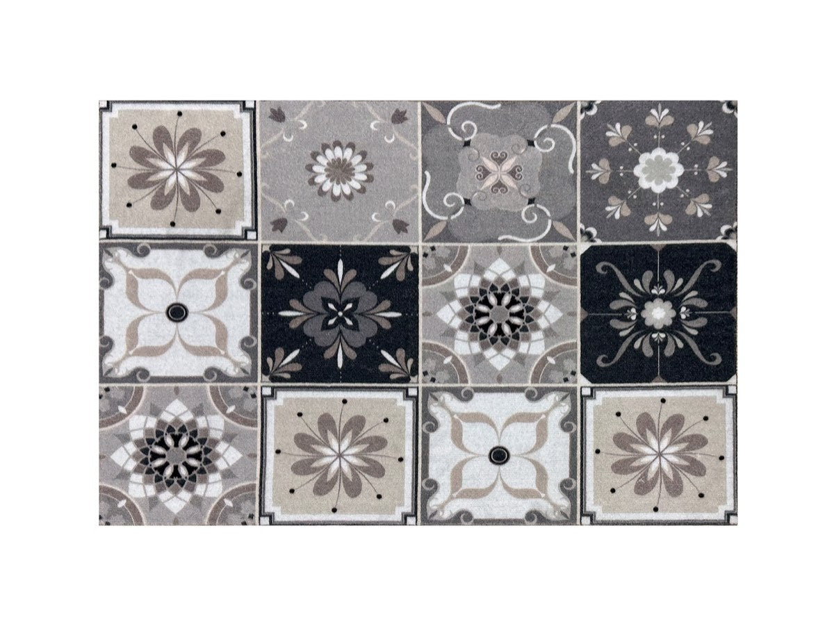Knightsbridge Victorian Tile Stone Doormat