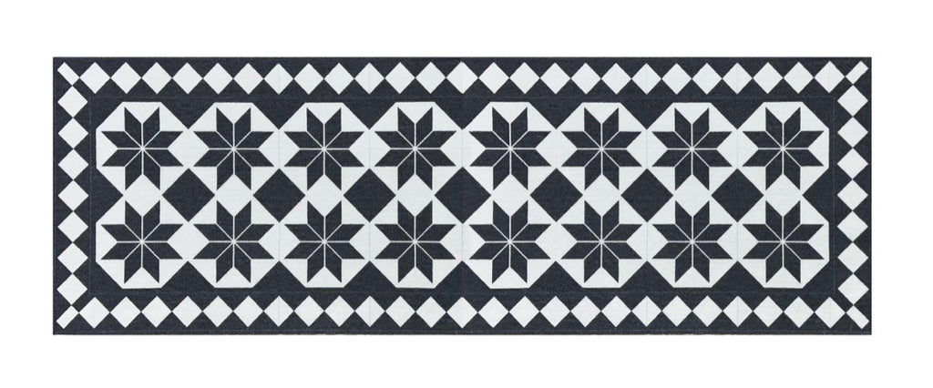 Knightsbridge Victorian Vintage Black Doormat
