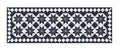 Knightsbridge Victorian Vintage Black Doormat