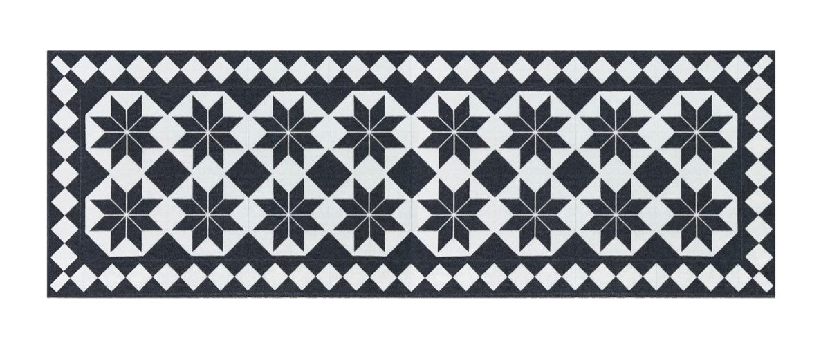 Knightsbridge Victorian Vintage Black Doormat