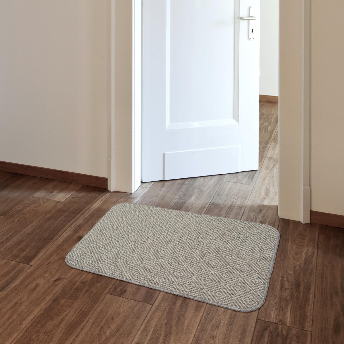 Prague Grey Sugar Washable Mat