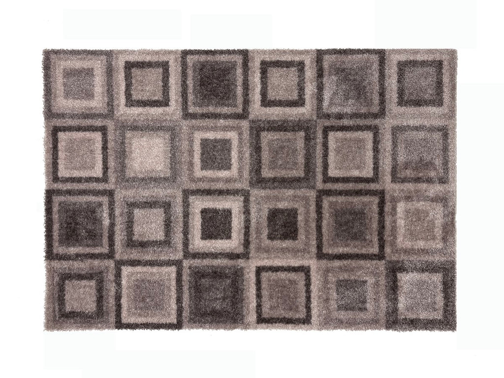 Recylon Abstract Cube Beige Doormat
