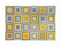 Recylon Abstract Cube Skygold Doormat