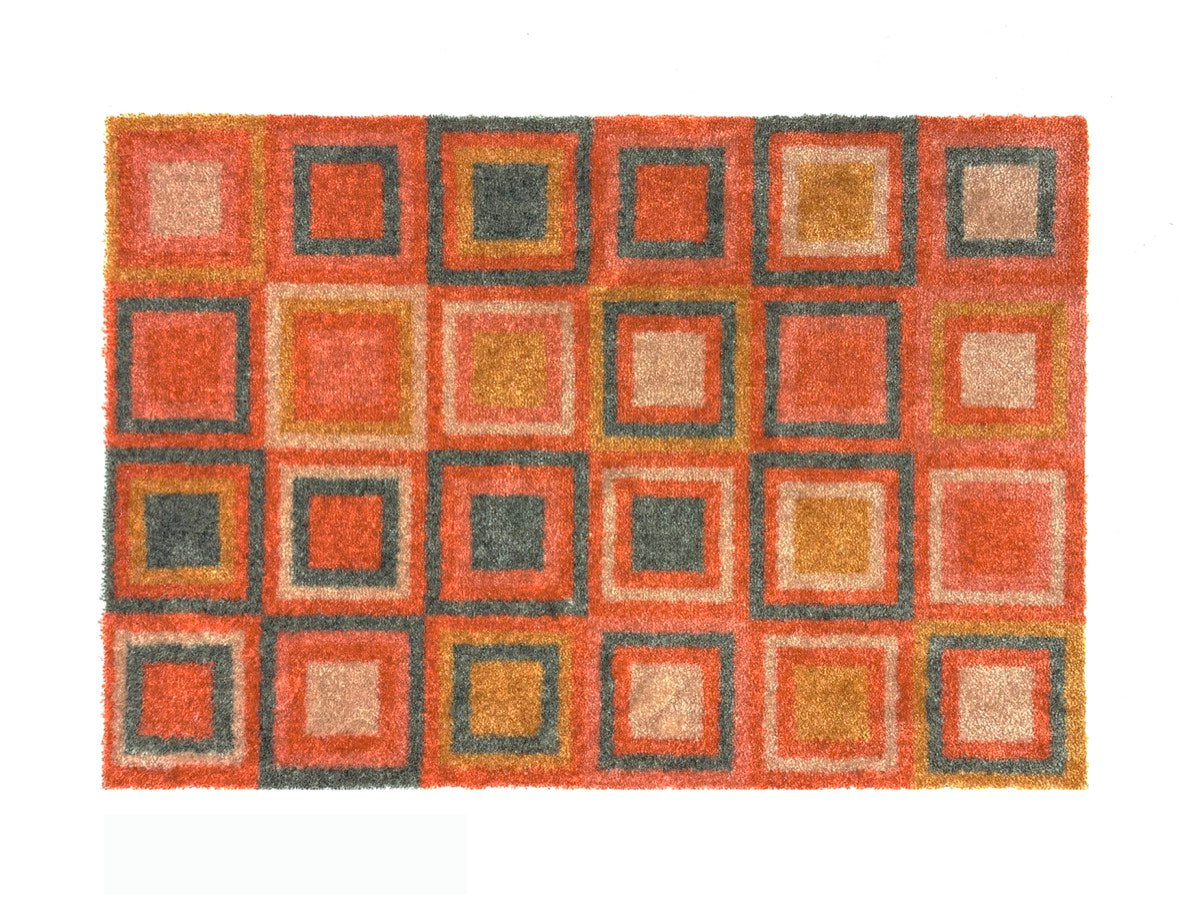 Recylon Abstract Cube Sunset Doormat