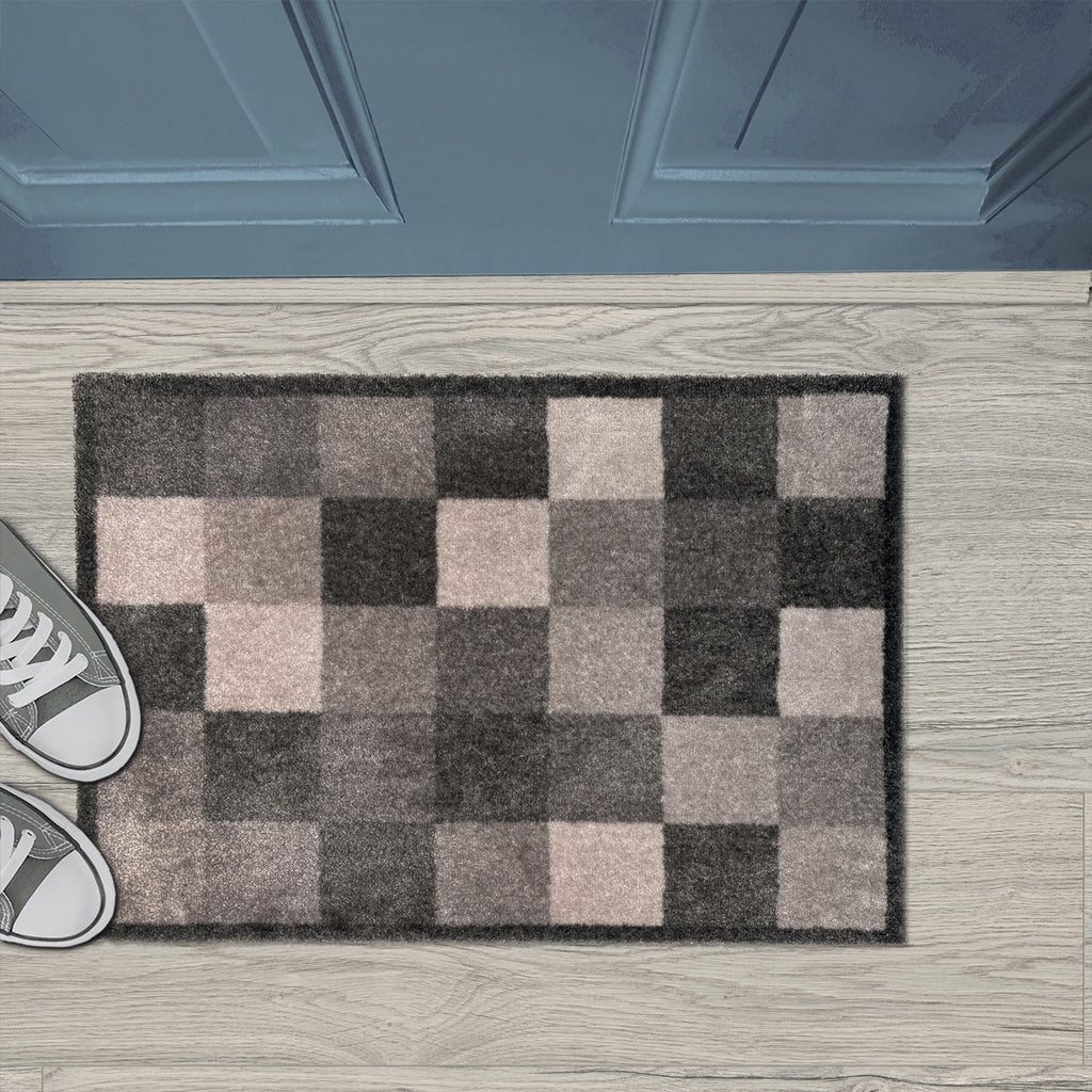 Recylon Squares Beige Doormat