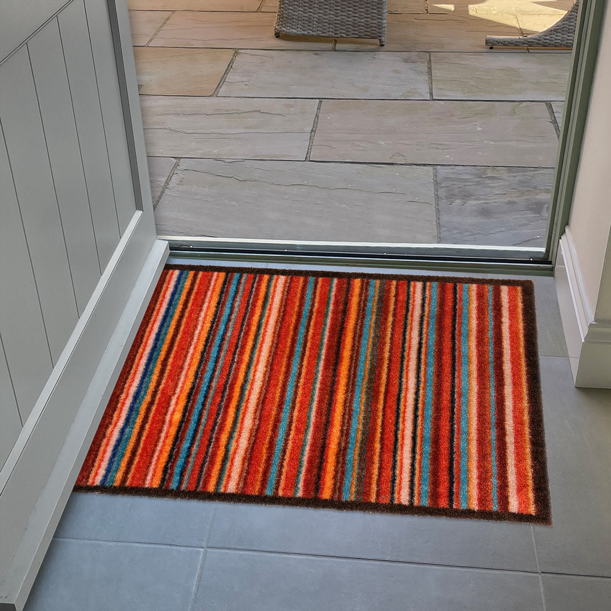 Recylon Sunset Stripe Doormat