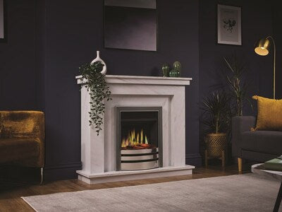 Erne (16" Opulus LCD) White Marble/Chrome 1120mm (44")