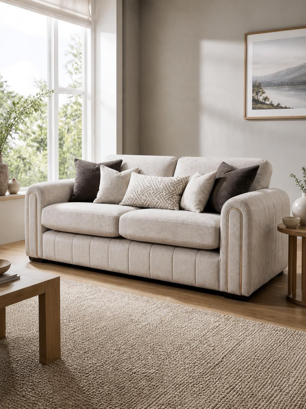 Matthew 2 Seater Sofa – in a living room