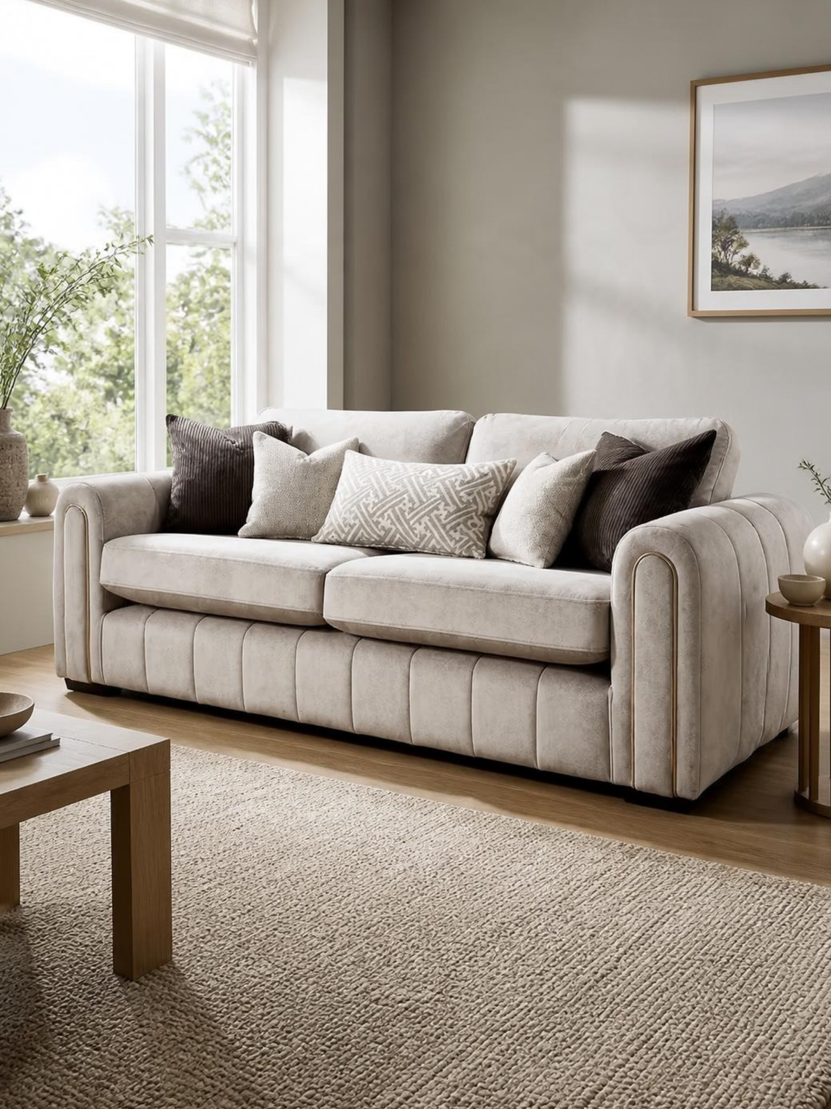 Matthew 3 seater sofa – in a living room