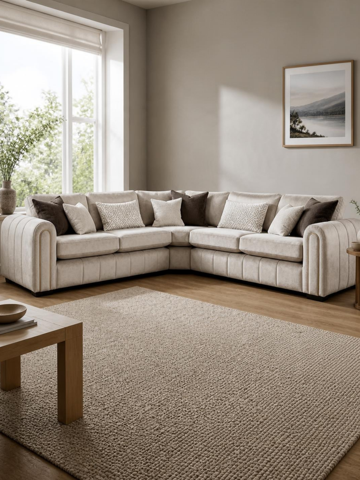 Matthew Corner Sofa 2C2 – in a living room