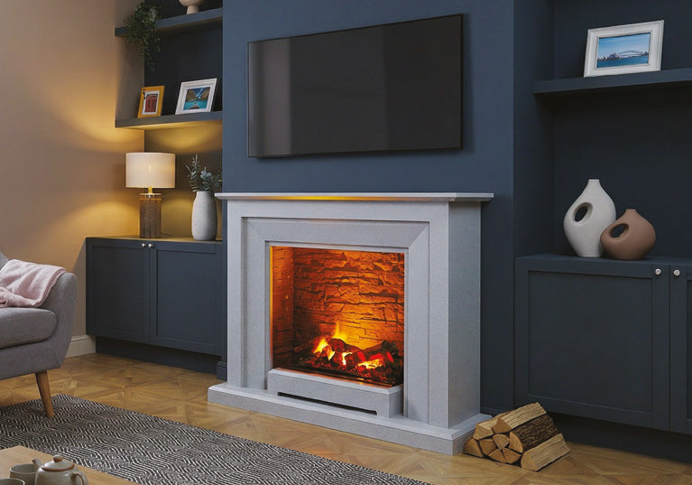 Katell Napoli Optimyst electric fireplace suite