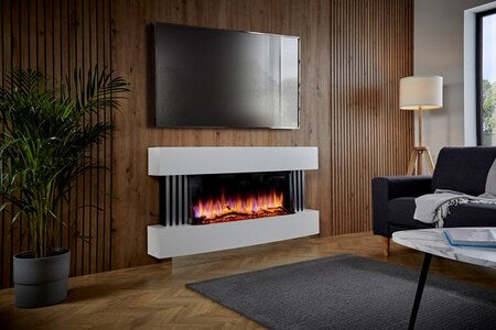 Nevis Slim - Floor Standing (i920S) Smooth White c/w Oak 1400mm (55")