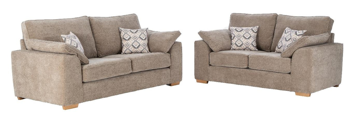 Oasis 3 seater and 2 seater sofa in Jewels Truffle