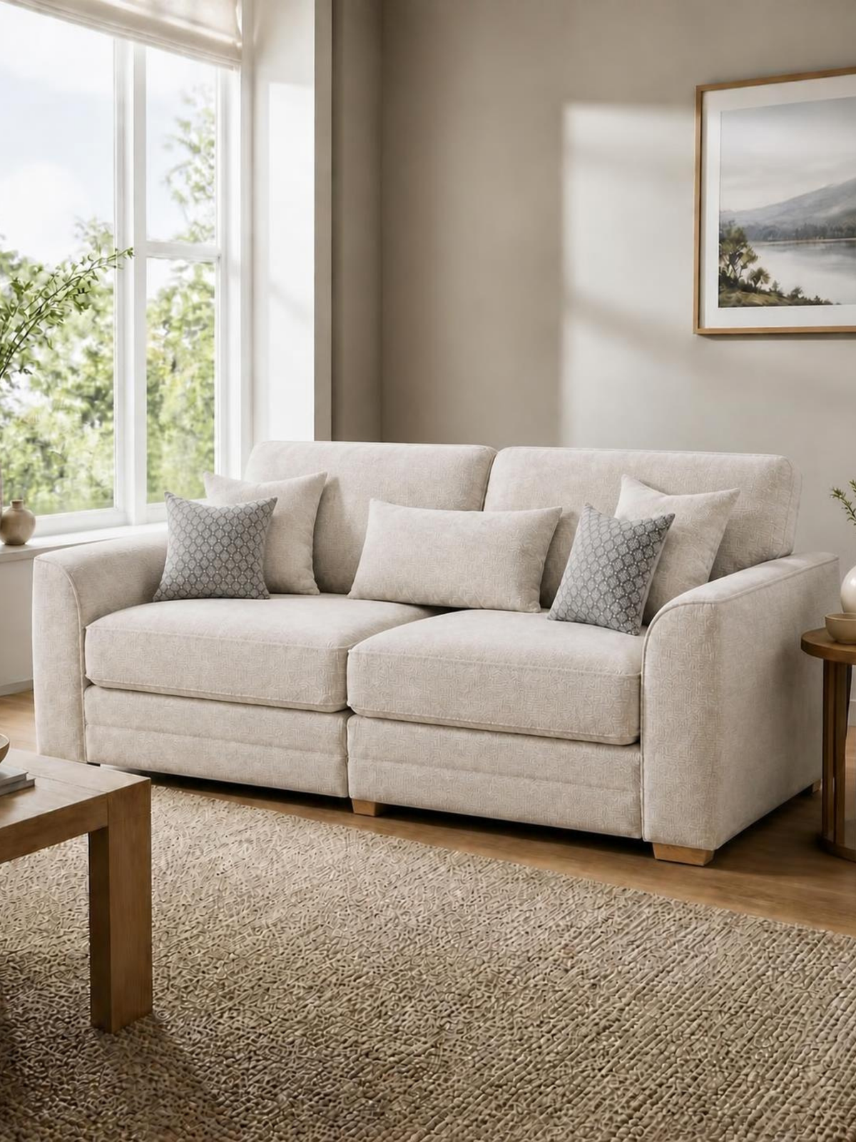 Oliver 3 Seater Sofa – in a living room