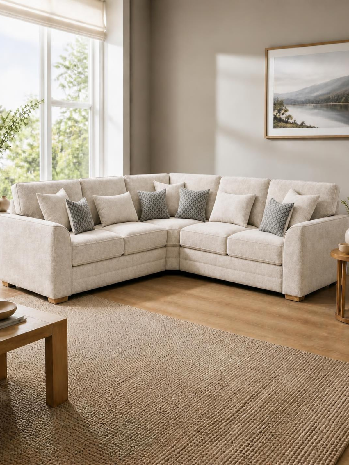 Oliver Corner Sofa 2C2 – in a living room