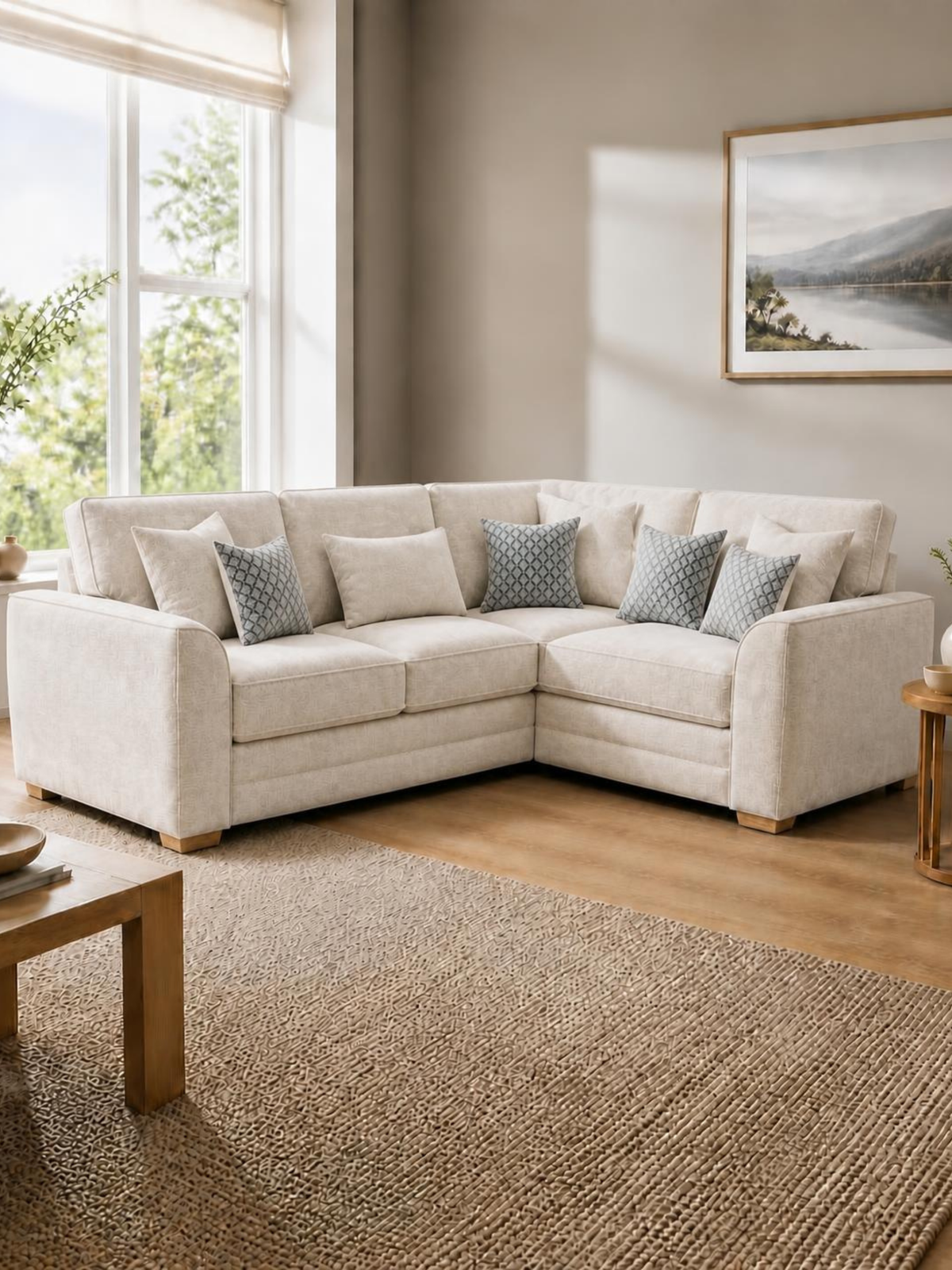 Oliver Corner Sofa 2C1 – in a living room