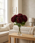 Pack of 6 x 75cm Extra Large Reflex Chrysanthemum - Red styled in a room