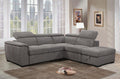 Padua corner sofa bed with lift-up ottoman