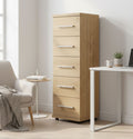 Braemar narrow chest of drawers in oak