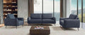 Plaza contemporary sofa in Denim