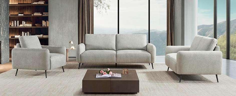 Plaza contemporary sofa in Greige