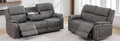 Roma fabric power recliner suite in Grey