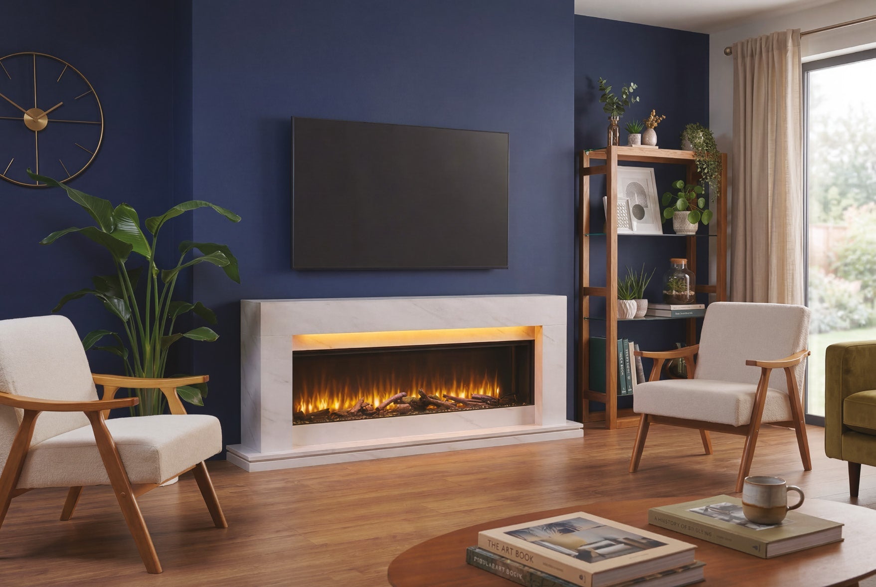 Katell Romento electric fireplace