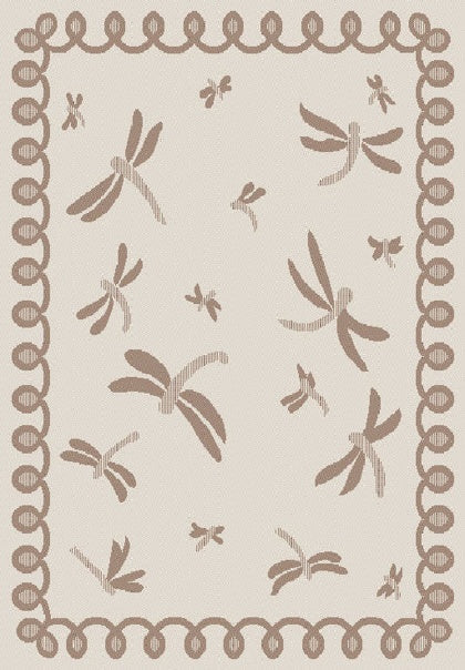 Terrace Dragonfly Natural Rug